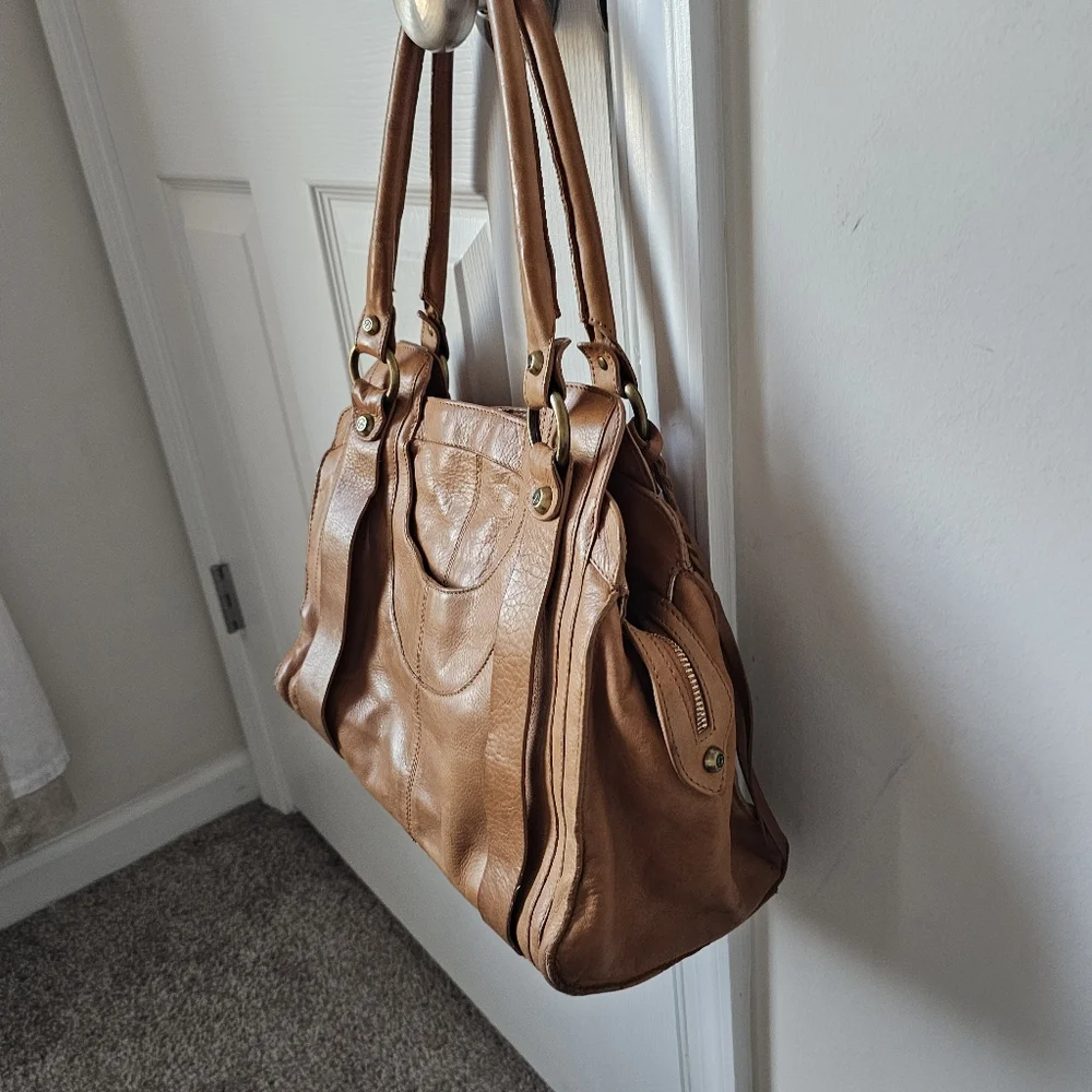 Francesco Biasia Leather Shoulder Bag